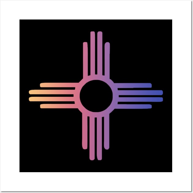 New Mexico Zia Symbol Wall Art by Conscious Creations